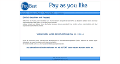 Desktop Screenshot of paybest.de